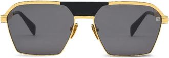 Balmain Occhiali da sole squadrati - Oro