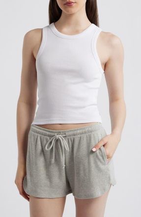 Rip Curl Classic Stretch Cotton Rib Tank in Optical White at Nordstrom, Size Xx-Small