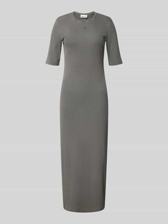 Armedangels Armedangels K&ouml;rpernahes Freizeitkleid aus Baumwoll-Mix Modell SEHAARAA in Mittelgrau, Gr&ouml;&szlig;e XL