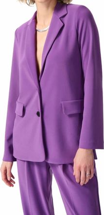 Joseph Ribkoff Majesty Long Blazer In Purple