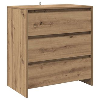 vidaXL Aparador De Madera De Ingenier&iacute;a Roble Artisan 70x41x75 Cm Vidaxl