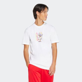 adidas T-Shirt ADIDAS ORIGINALS Q12 TS KAWAII, Herren, Gr. XXL, weiss (wei&szlig;), Obermaterial: 100% Baumwolle, Rundhals, Shirts T-Shirt, sportlicher Stil, mit R
