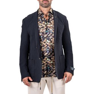 Maceoo Socrates Unconstructed Martyr025 Sport Coat in Black at Nordstrom, Size 7