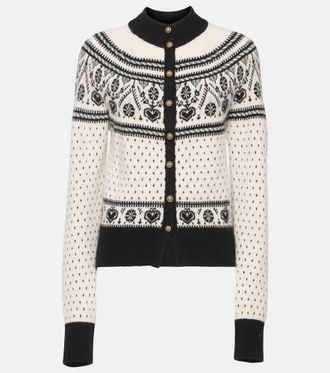 Khaite Marc jacquard cashmere-blend cardigan