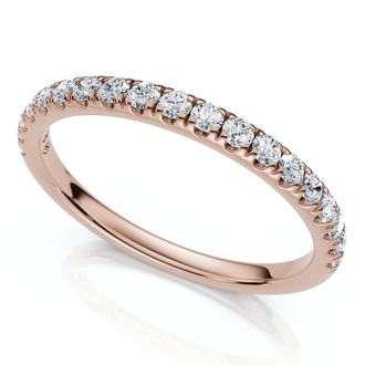 Pompeii3 1/4Ct Pave Diamond Wedding Ring 14k Gold or Platinum Anniversary Band Lab Grown