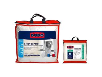 Dodo Set piumone 140 x 200 cm antitraspirante + 1 guanciale 60 x 60 cm effetto rinfrescante FRESH CONTROL - DODO