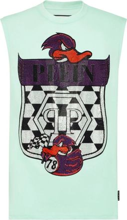 Philipp Plein Tops, Heren, Groen, XL, Katoen, Tanktop