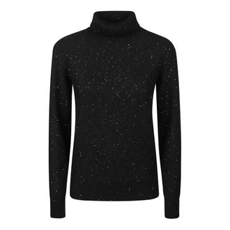 Fabiana Filippi Cozy Knit Turtle Neck Sweater - Dames - Coltruien - Zwart - XS - Wol - Truien & Vesten