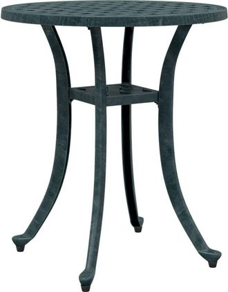 vidaXL Garden Table Green &Oslash;48x53 cm Cast Aluminium vidaXL
