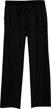 Generic Linen Trousers Womens Plus Size 22 | Womens Wide Leg Trousers Size 18 Elasticated Waist Cotton Trousers Drawstring Yoga Trousers Solid Color Lounge Pa