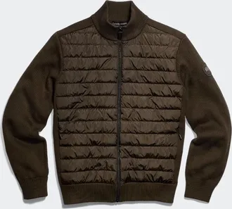 Canada Goose Manteau en tricot HyBridgeMD Tonal Label (Hommes, Terra, M)