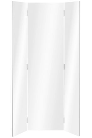 MID.YOU Mid.you Wandspiegel, Weiß, Glas, Holzwerkstoff, rechteckig, 45-90x160x2-4 cm, Garderobe, Garderobenspiegel