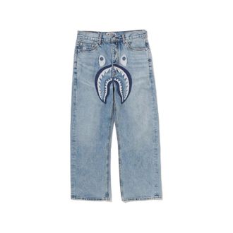 A Bathing Ape Shark-appliqu&eacute; Jeans