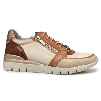 Pikolinos Cantabria W4R Leather Womens Low Top Trainers - Nata - Size:UK 7-7.5