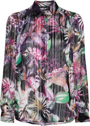Just Cavalli Dames, Blouses & Shirts, Veelkleurig, Maat: 2XS Poliester