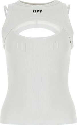 Off-white Top con stampa - Bianco