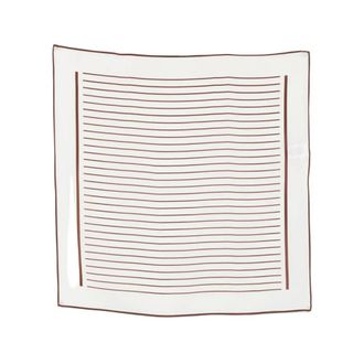 Ferragamo Floral-print Scarf - female - Ferragamo - Silk Scarves - White - ONE SIZE - Accessories