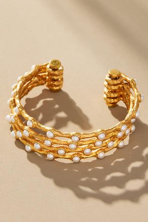 Joanna Laura Constantine Pearl Wave Cuff Bracelet