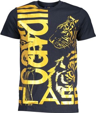 Cavalli Blu Cotton Mens Mens T-Shirt