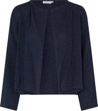 Masai Navy Geweven Jas Majulitta Stijl - Dames - Vesten - Blauw - L - Katoen - Truien & Vesten