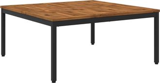 vidaXL Mesa De Centro Natural Y Negro 100 X 100,5 X 45 Cm Vidaxl