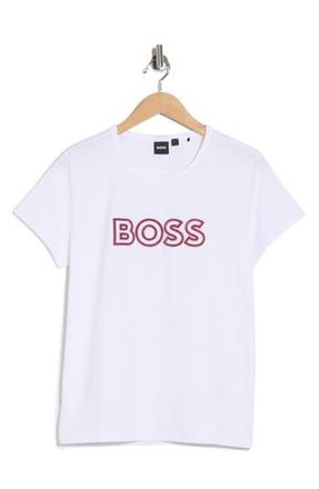 BOSS Eventsa Logo Slim T-Shirt in White at Nordstrom Rack, Size X-Large
