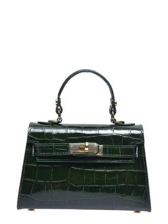 Roberta M GROEN Rundleer Tas