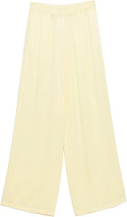 Fabiana Filippi Elastische Wijde Broek - Dames - Wijde Broeken - Geel - M - Broeken