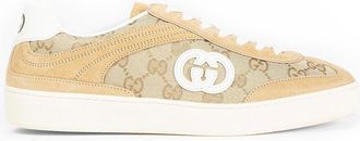 Gucci Calfskin Canvas Sneakers