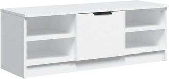 vidaXL Vidaxl - Mueble de tv madera contrachapada blanco 102x35,5x36,5 cm