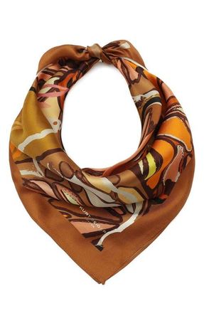Kurt Geiger Butterflies Bandana in Bright Marigold at Nordstrom