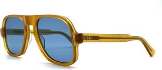 JULIUS TART OPTICAL Dart Zonnebril - Heren - Zonnebrillen - Geel - ONE Size - Accessoires