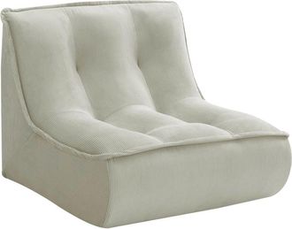 Oviala Sill&oacute;n de tela, 90 x 80 x 70 cm, color crudo