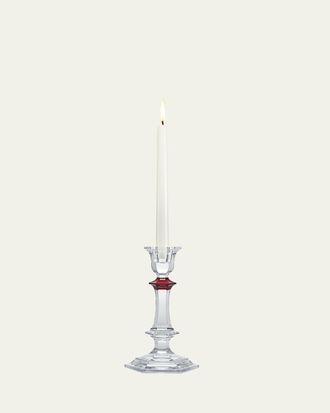 Baccarat Harcourt Red Crystal Candlestick
