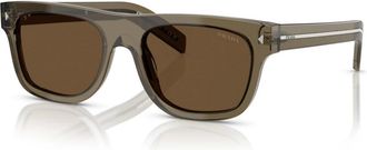 Prada B12S Zonnebril - Heren - Accessoires - Bruin - Maat: 55 MM