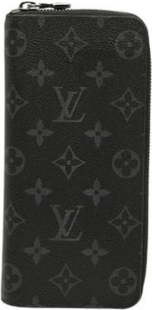 Louis Vuitton Pre-owned Lange portemonnee (bi-fold) - Heren - Vintage Accessoires - Zwart - ONE Size - Leer - Vintage
