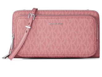 Michael Kors Jet Set Large Continental Xbody Cross Body Womens Handbags Rosewood : LG, Polyester