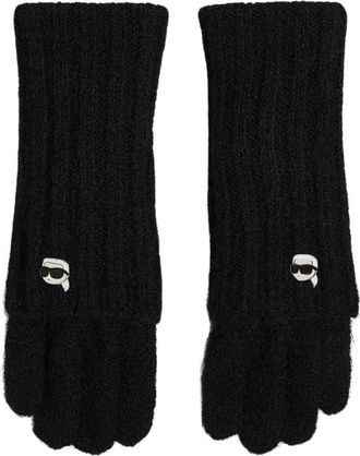 Karl Lagerfeld Gloves - Dames - Handschoenen - Zwart - M - Accessoires