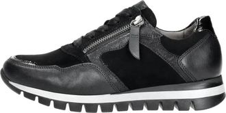 Gabor Veterschoenen Laag - Dames - Sneakers - Zwart - 43 EU - Schoenen
