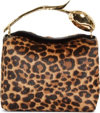 Erdem Mini Bloom Genuine Calf Hair Bag in Leopard at Nordstrom