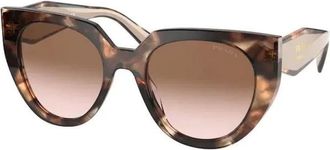 Prada Cat-Eye Zonnebril - unisex - Accessoires - Bruin - Maat: 52 MM Polyamide