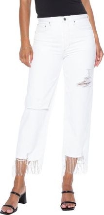 Blue Revival Nash Vegas Crop Jeans in White at Nordstrom, Size 24