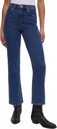 Re/Done 70S Crop Boot Cut Jean In Faded Rider Wash