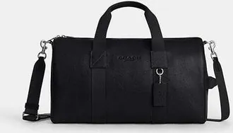 Coach Mens Explorer Duffle Bag 45 in Black | Leather