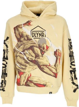 Dolly Noire Armored Titan Hoodie Attack On Titan - Heren - Hoodies - Beige - M - Katoen - Hoodies & sweatvesten