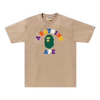 A Bathing Ape Colors College Tee Beige 1K30-110-014-BEIGE