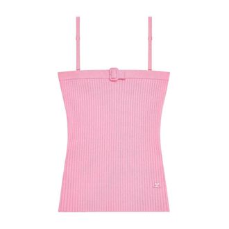 Courr&egrave;ges Top - female - Courr&egrave;ges - Sleeveless Tops - Pink - M - Tops