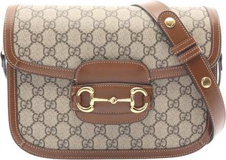 Gucci Pre-owned Gucci Medium GG Supreme Horsebit 1955 Shoulder Bag Ladies APBZEGPK0XY15RK6