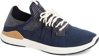 Olukai Mio Li Sneaker in Trench Blue /Natural at Nordstrom, Size 10.5