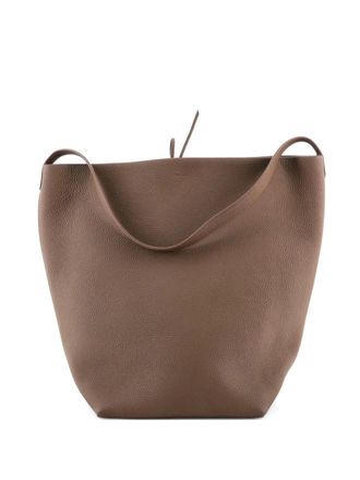 The Row N/S Park Tote Leather Large bucket bag - women - Calf Leather - One Size - Brown